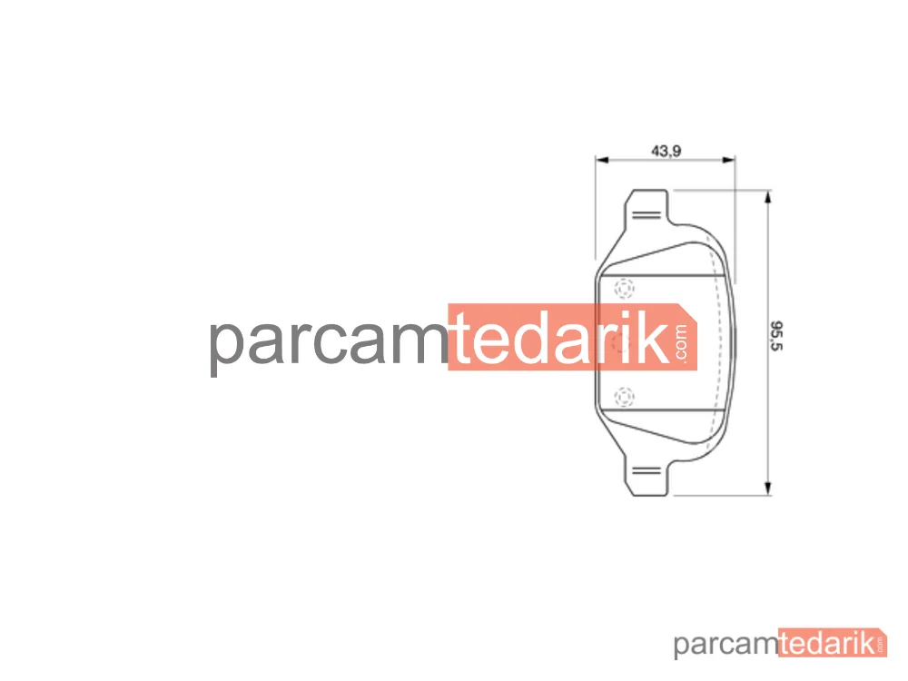 BOSCH 0986424756 | Fren Balatası (Arka) — Citroen E-Mehari