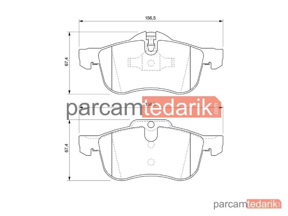 BOSCH 0986424758 | Fren Balatası (Ön) — Rover 75, MG ZT, MG Zt- T