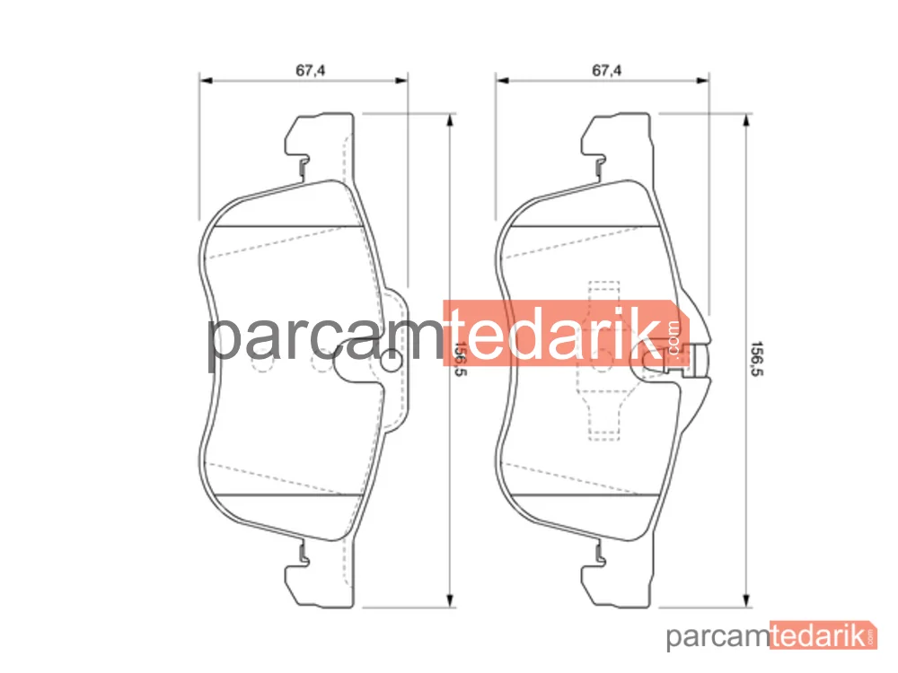 BOSCH 0986424758 | Fren Balatası (Ön) — Rover 75, MG ZT, MG Zt- T