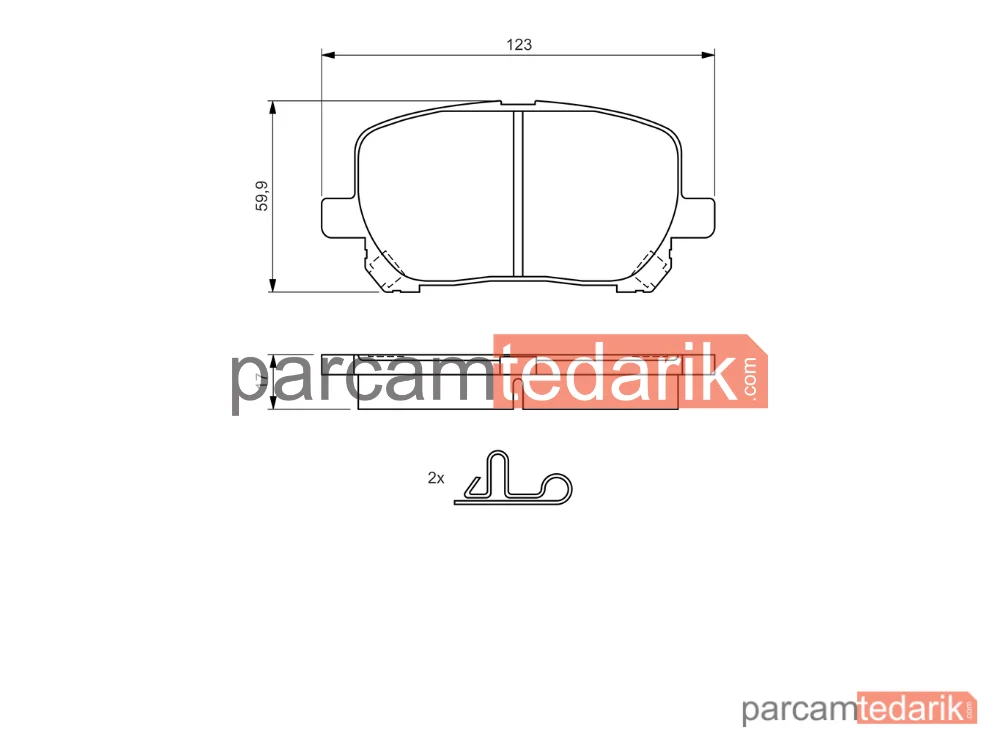 BOSCH 0986424761 | Fren Balatası (Ön) — Toyota Avensis Verso