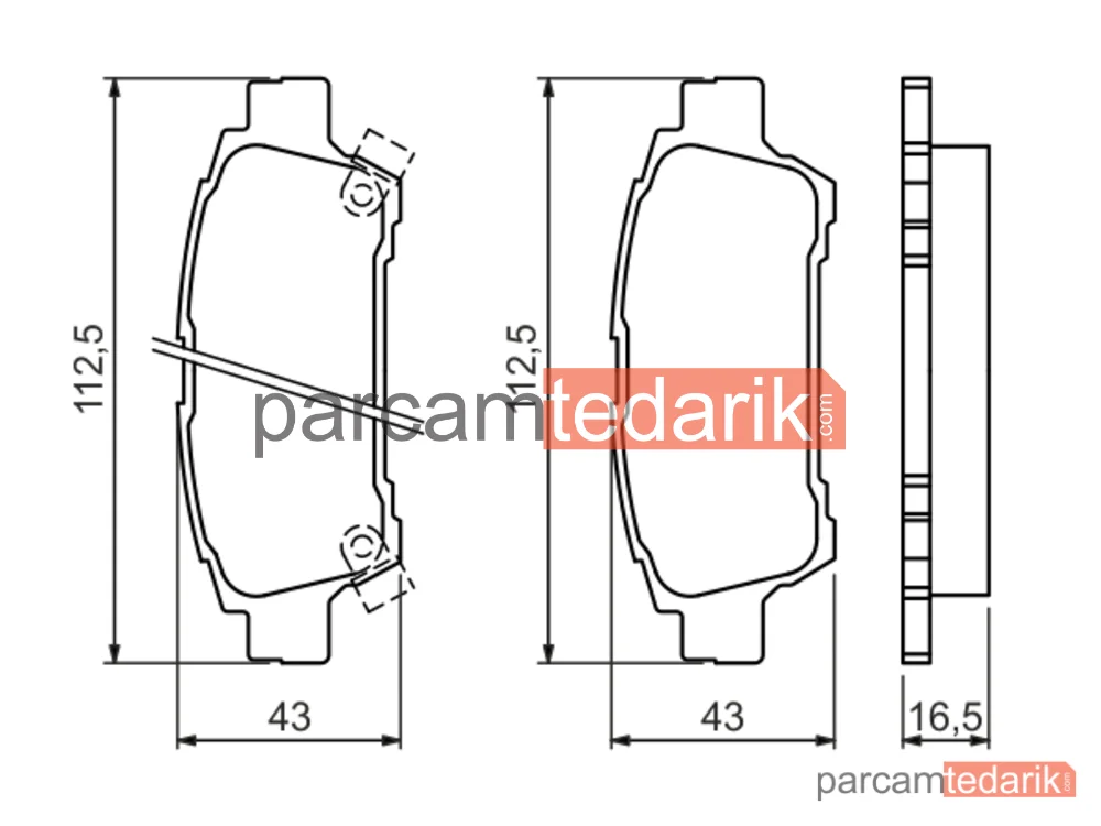 BOSCH 0986424762 | Fren Balatası (Arka) — Toyota Avensis Verso, Toyota Previa II