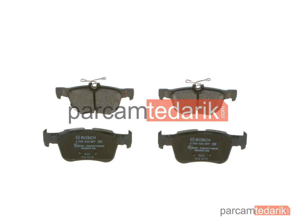 BOSCH 0986424807 | Fren Balatası (Arka) — Honda Civic X, Honda Civic XI