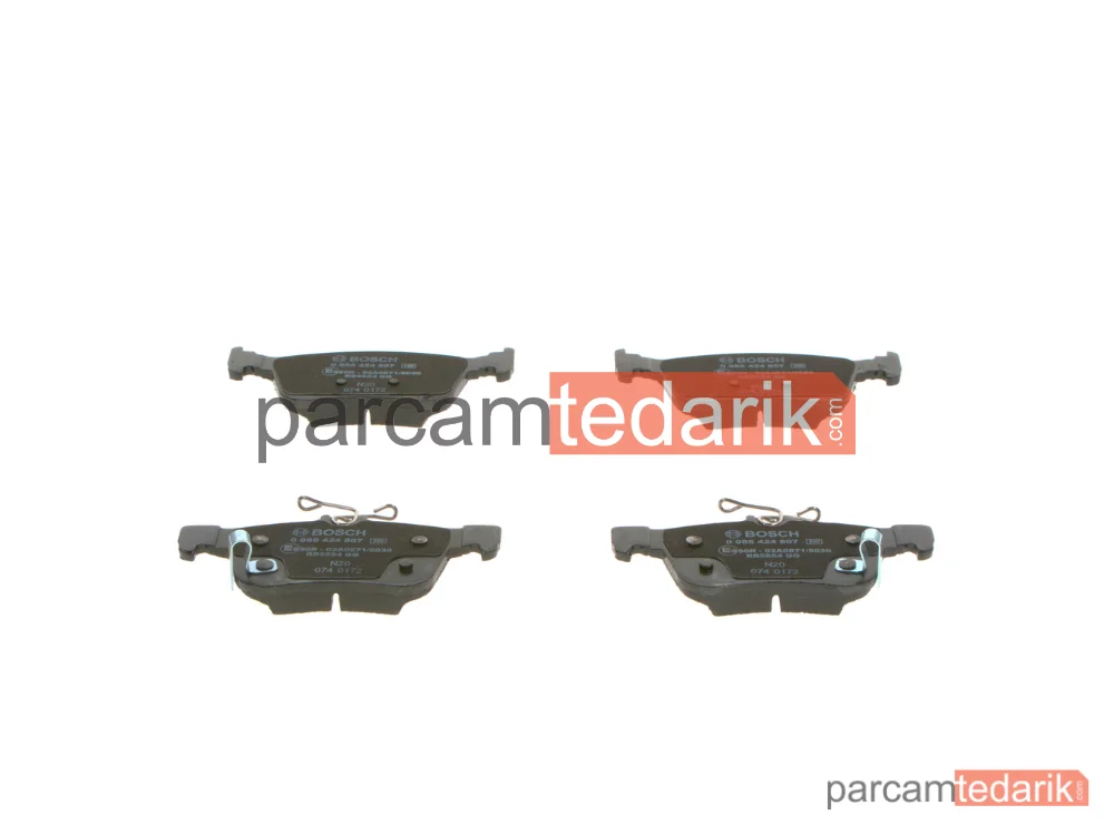 BOSCH 0986424807 | Fren Balatası (Arka) — Honda Civic X, Honda Civic XI