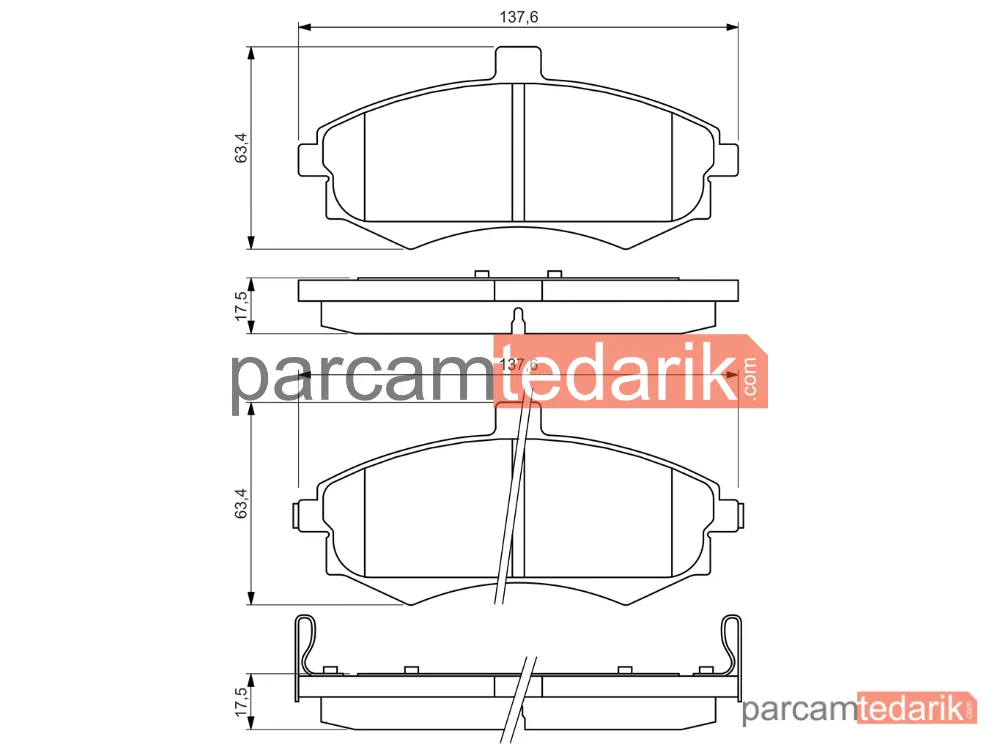 BOSCH 0986424810 | Fren Balatası — Hyundai Elantra III, Kia Cerato I, Hyundai Matrix