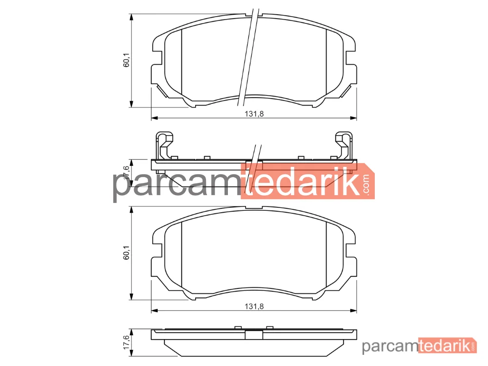 BOSCH 0986424815 | Fren Balatası (Ön) — Kia Sportage II, Hyundai Tucson, Kia Magentis II