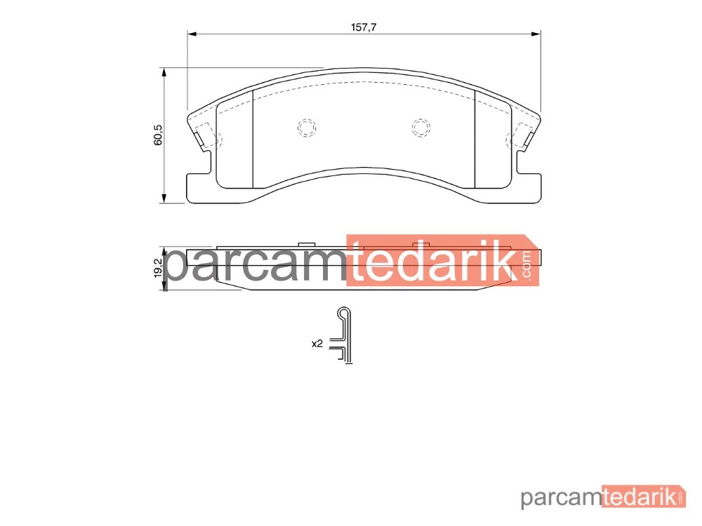 BOSCH 0986424823 | Fren Balatası (Ön) — Jeep Grand Cherokee II