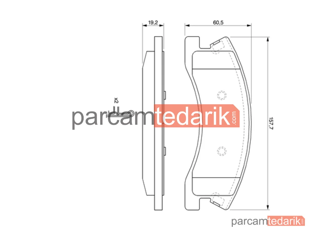 BOSCH 0986424823 | Fren Balatası (Ön) — Jeep Grand Cherokee II