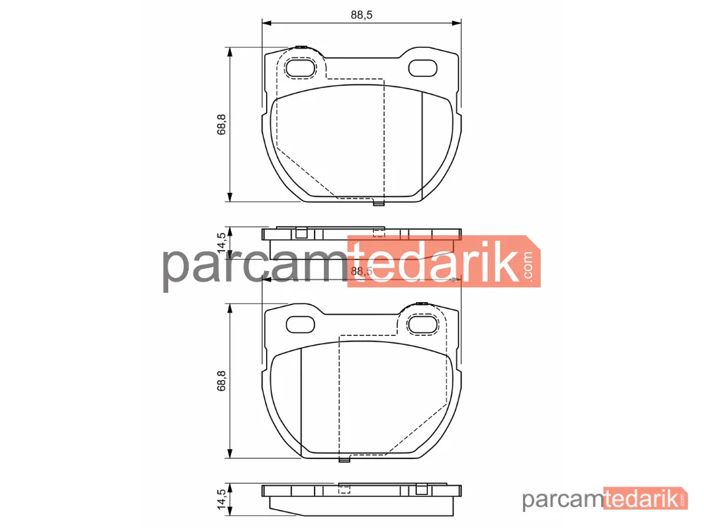 BOSCH 0986424827 | Fren Balatası (Arka) — Land Rover Defender Cabrio, Land Rover Defender Pick Up