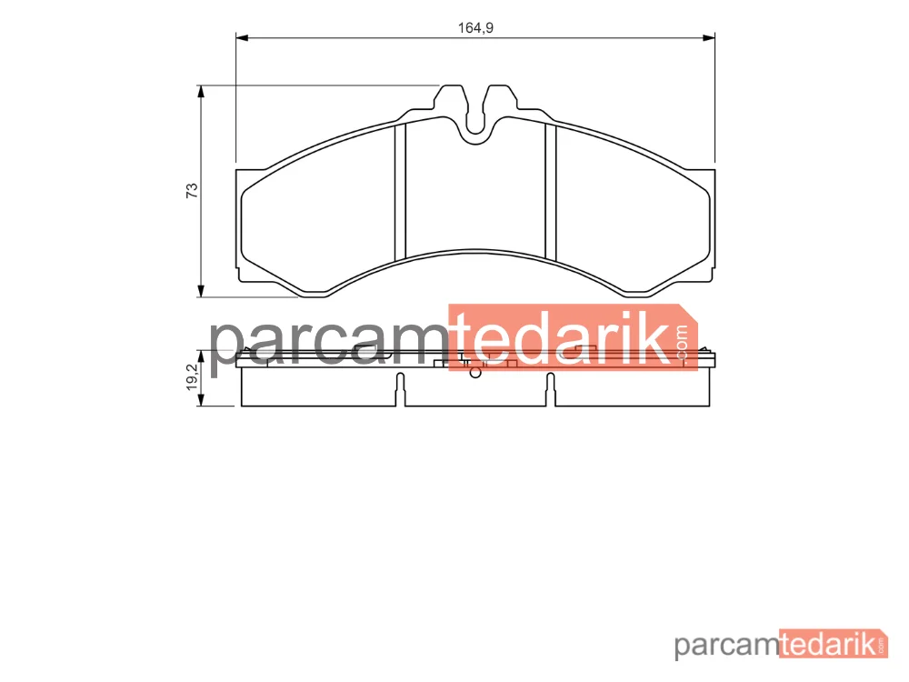 BOSCH 0986424832 | Fren Balatası — Mercedes-Benz Sprinter 4-t, Mercedes-Benz Sprinter 3-t
