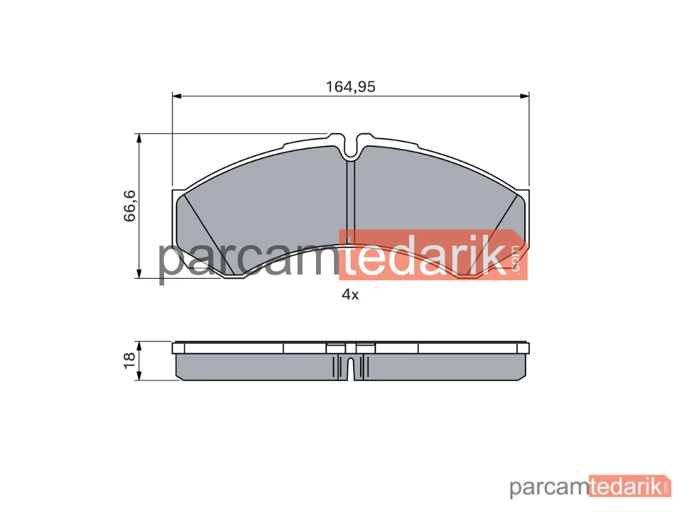 BOSCH 0986424833 | Fren Balatası (Ön) — Renault Mascott