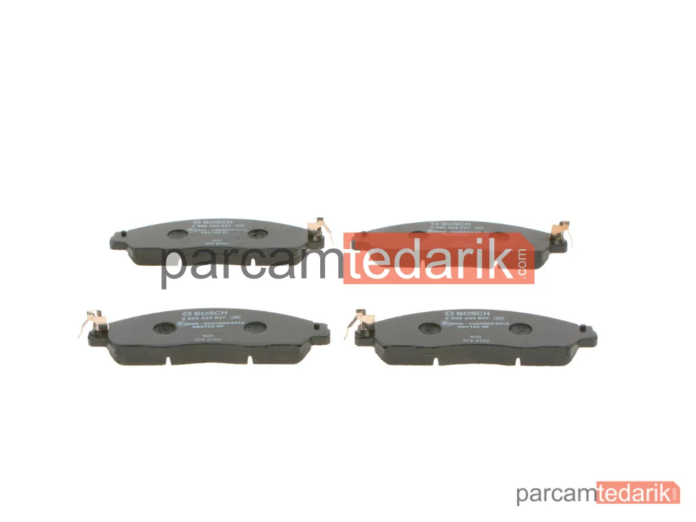 BOSCH 0986424837 | Fren Balatası (Ön) — Nissan Navara NP300 Pick-Up, Renault Alaskan