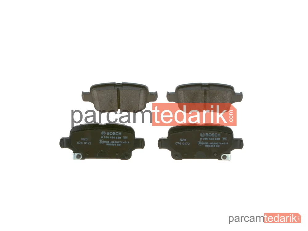 0986424839 | Fren Balatası (Arka) — Opel Astra K, Opel Astra K Kombi