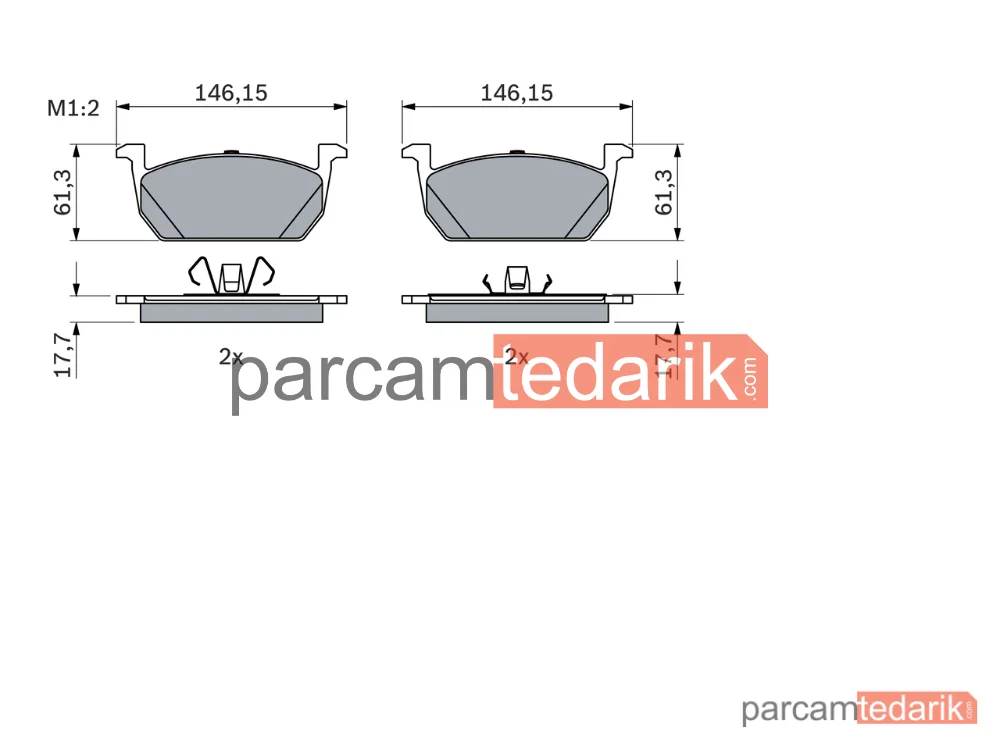 BOSCH 0986424846 | Fren Balatası — Seat Ibiza V, Seat Arona, Skoda Kamiq