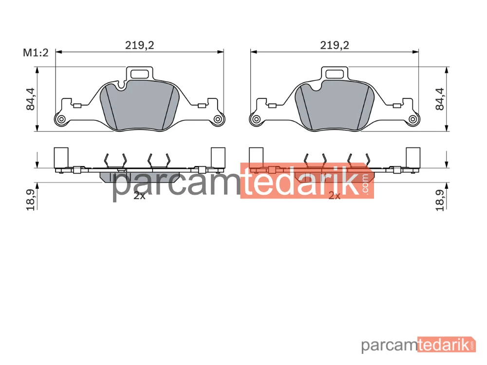 BOSCH 0986424849 | Fren Balatası (Ön) — BMW 5, BMW 5 Touring, BMW 6 Gran Turismo