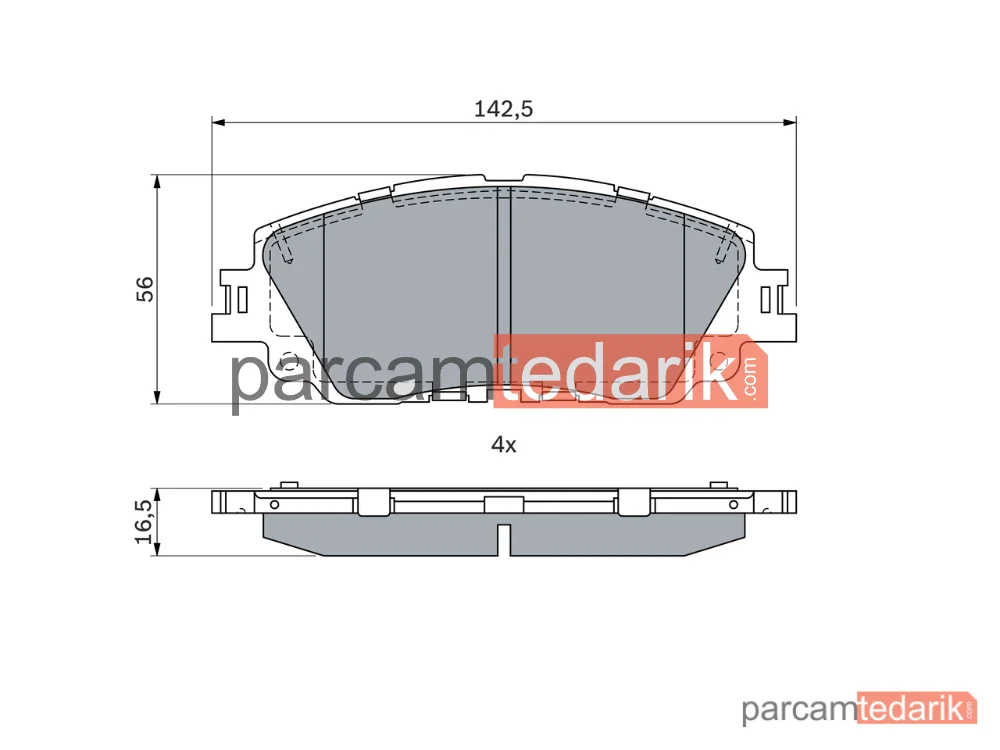 BOSCH 0986424899 | Fren Balatası — Toyota Camry, Lexus UX, Lexus ES