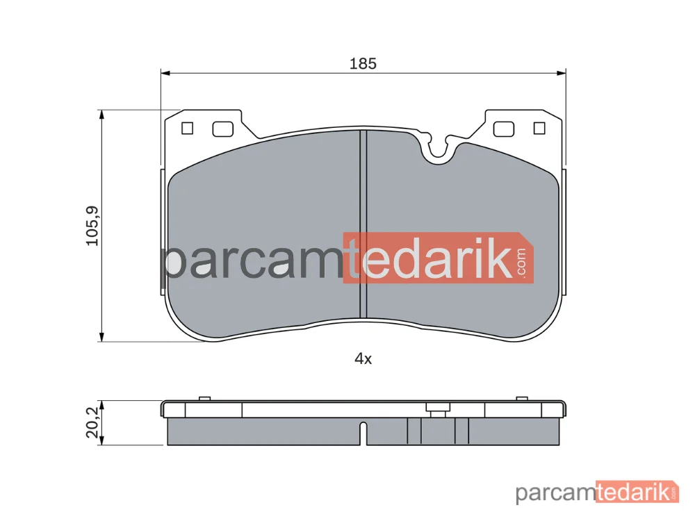 BOSCH 0986424921 | Fren Balatası (Ön) — BMW 5, BMW 8 Cabrio, BMW 8 Coupe