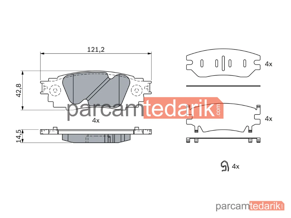 BOSCH 0986424927 | Fren Balatası — Lexus RX
