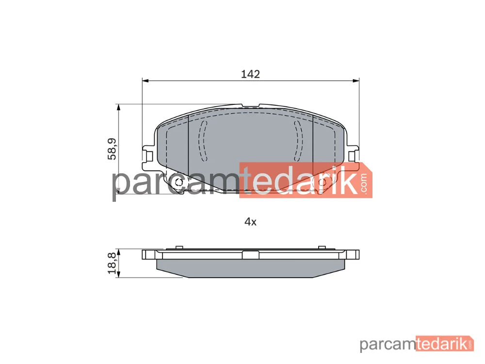 BOSCH 0986424939 | Fren Balatası — Renault Scénic IV, Renault Grand Scénic IV, Renault Talisman