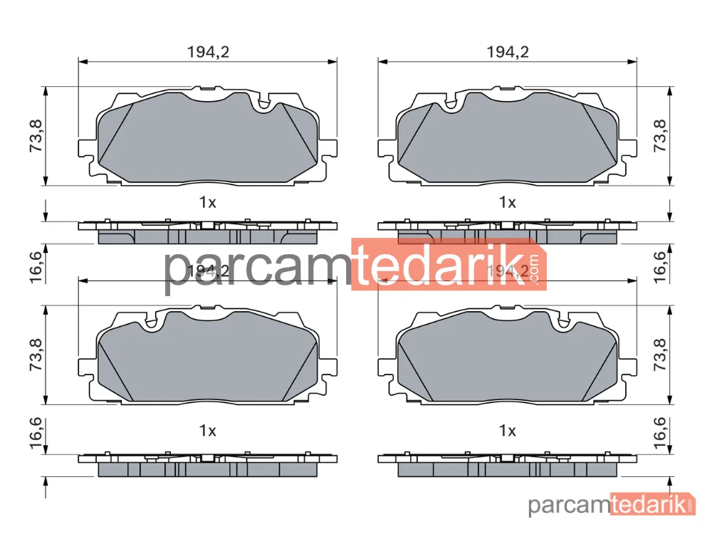 BOSCH 0986424945 | Fren Balatası (Arka) — Audi A5, Audi Q5, Audi A6 C8
