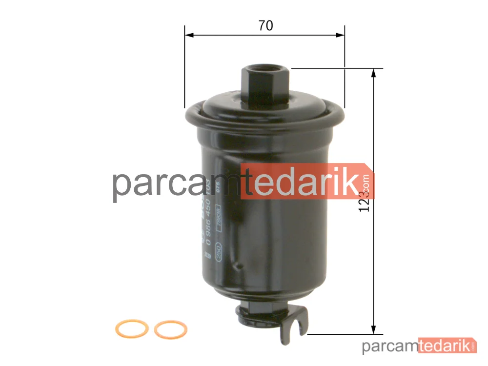 BOSCH 0986450103 | Yakıt Filtresi — Mitsubishi Galant VI, Toyota Celica Coupe, Daihatsu Charade III