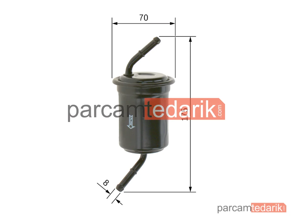 BOSCH 0986450108 | Yakıt Filtresi — Mazda 323 F IV, Mazda 323 S IV, Mazda 323 S V