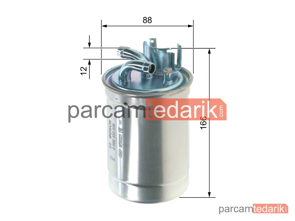 BOSCH 0986450509 | Yakıt Filtresi — Audi A6 C5, Audi A4 B5, Audi A8 D2