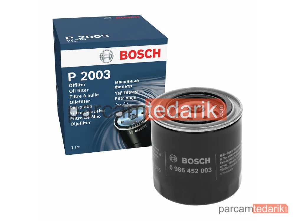 BOSCH 0986452003 | Yağ Filtresi — Jeep Cherokee, Jeep Grand Cherokee I, Chrysler 300C Touring