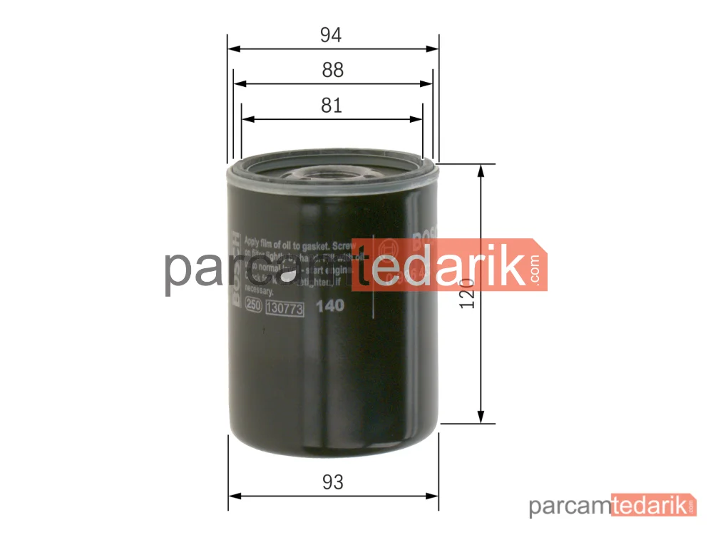0986452064 | Yağ Filtresi — Opel Campo, Suzuki Vitara, Daihatsu Rocky Hard Top