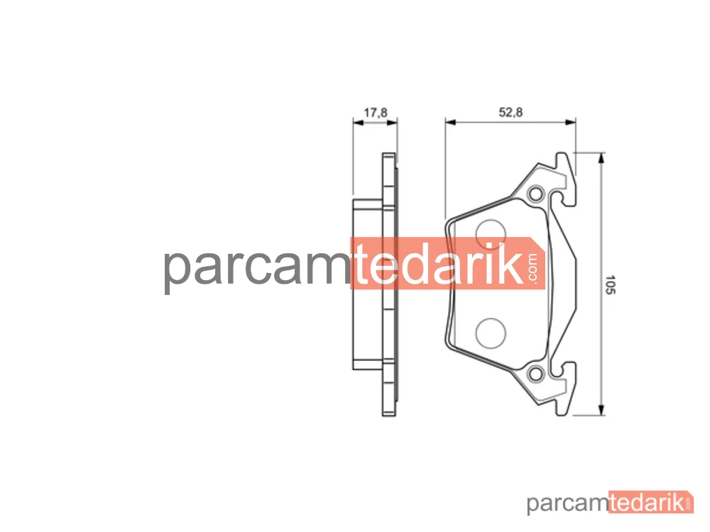BOSCH 0986460002 | Fren Balatası (Arka) — Mercedes-Benz Vito, Mercedes-Benz V-Serisi