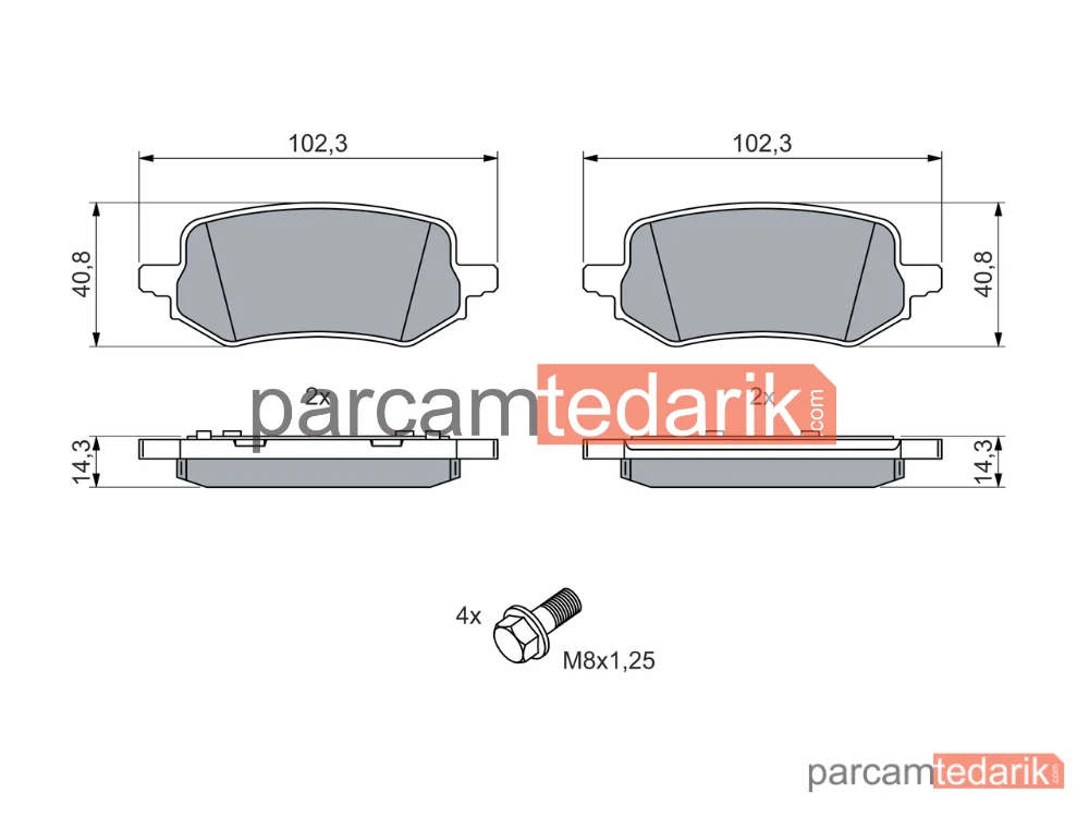 BOSCH 0986460049 | Fren Balatası — Ford Puma