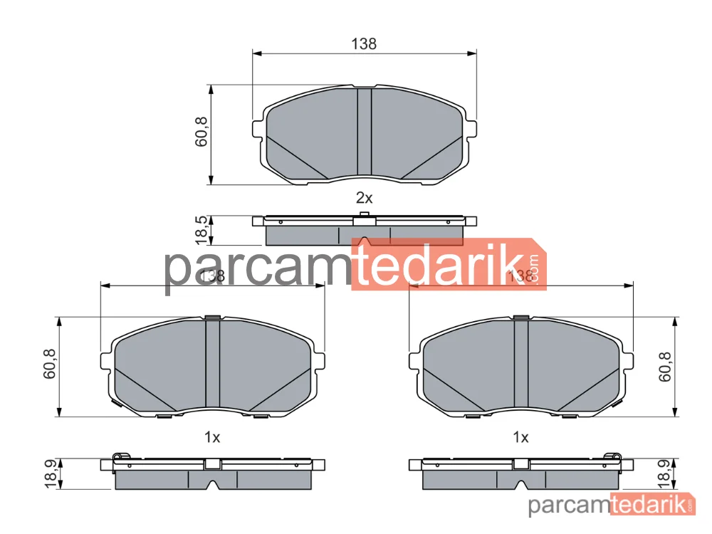 BOSCH 0986460077 | Fren Balatası — Hyundai Tucson, Kia Sportage IV