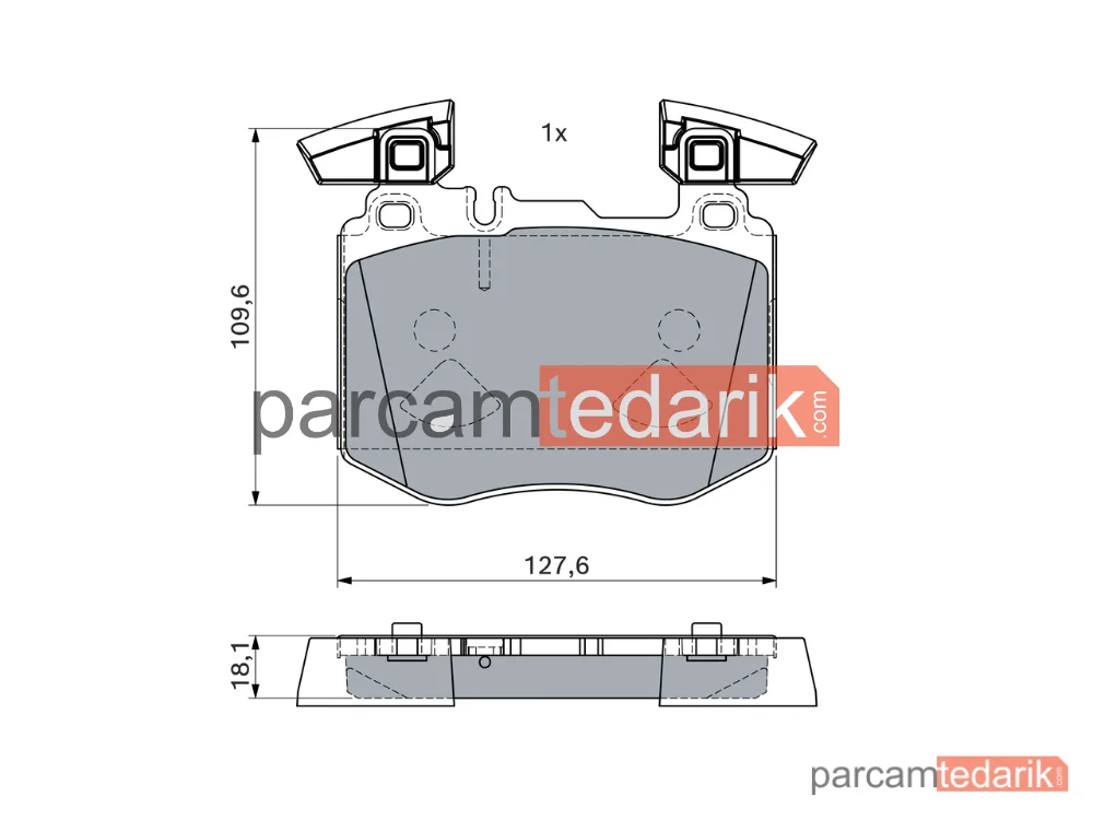 BOSCH 0986460102 | Fren Balatası — Mercedes-Benz Glc, Mercedes-Benz Glc Coupe