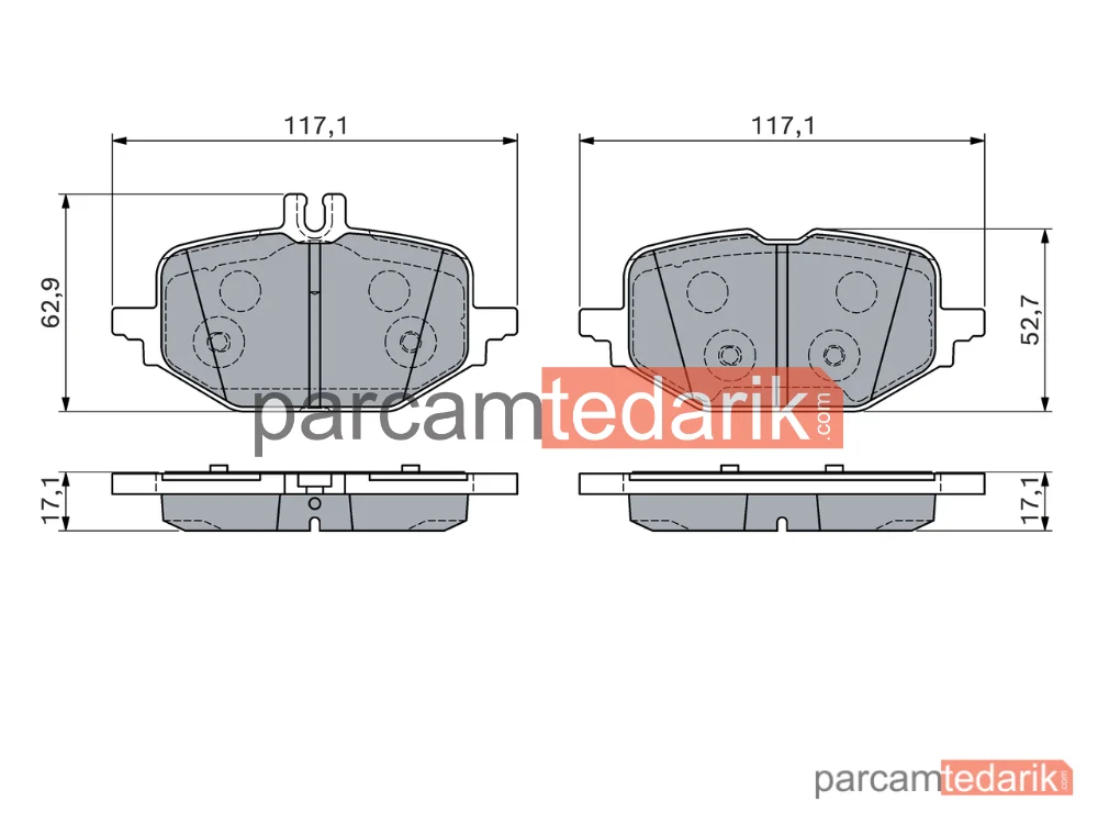 BOSCH 0986460163 | Fren Balatası (Arka)