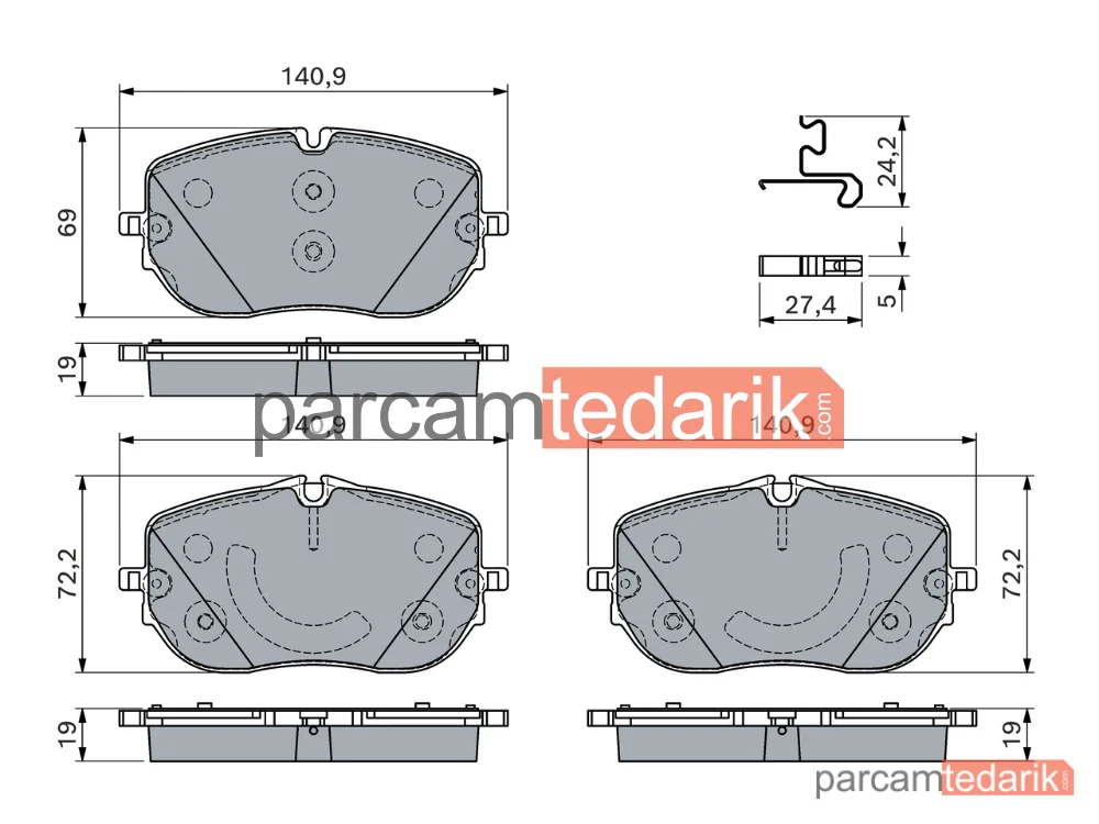 BOSCH 0986460181 | Fren Balatası