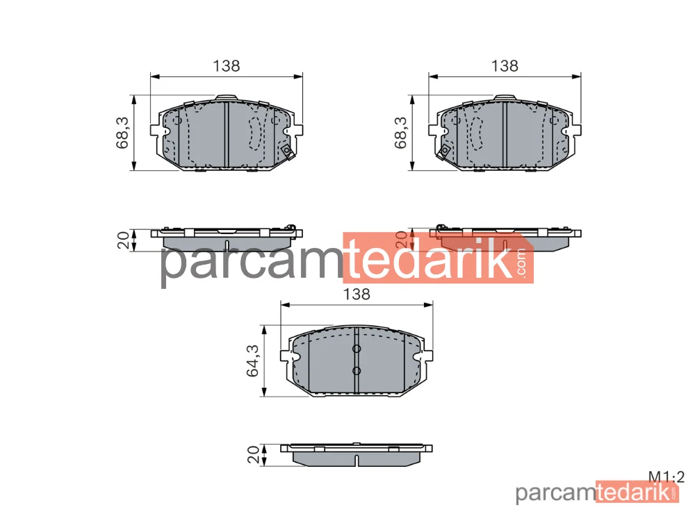 BOSCH 0986460192 | Fren Balatası