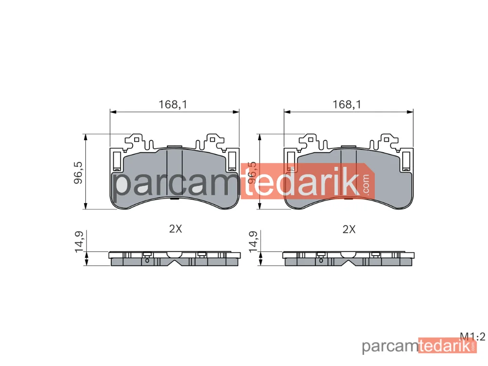 BOSCH 0986460252 | Fren Balatası (Ön) — Mercedes-Benz Eqe