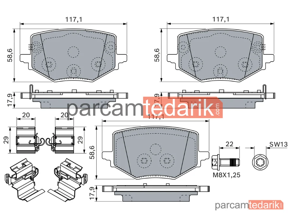 0986460283 | Fren Balatası — Arka (Renault Austral Rafale E-TECH 200 Hybrid)