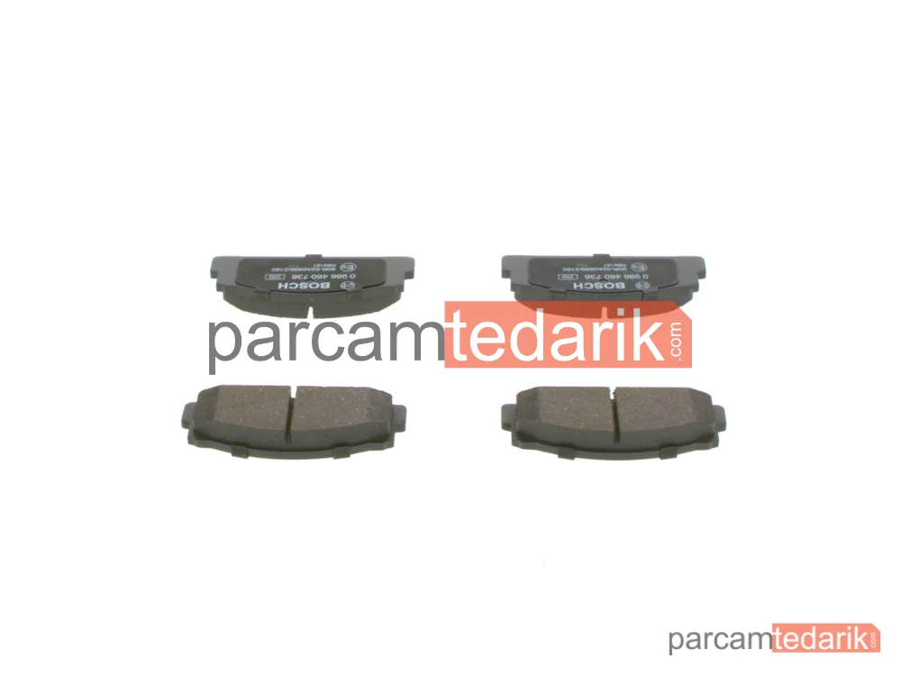 BOSCH 0986460736 | Fren Balatası (Ön) — Fiat 132, Fiat 131, Fiat Ritmo