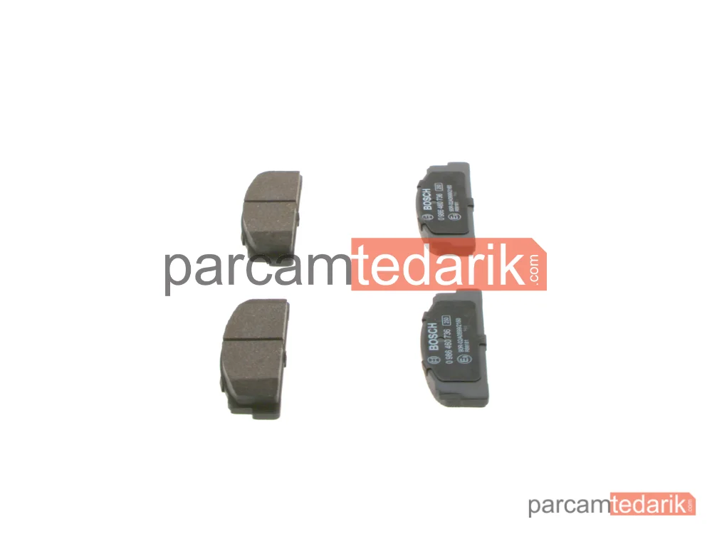 BOSCH 0986460736 | Fren Balatası (Ön) — Fiat 132, Fiat 131, Fiat Ritmo