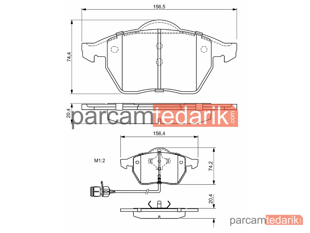 BOSCH 0986460937 | Fren Balatası (Ön) — Audi A6 C4, Audi 100 C4