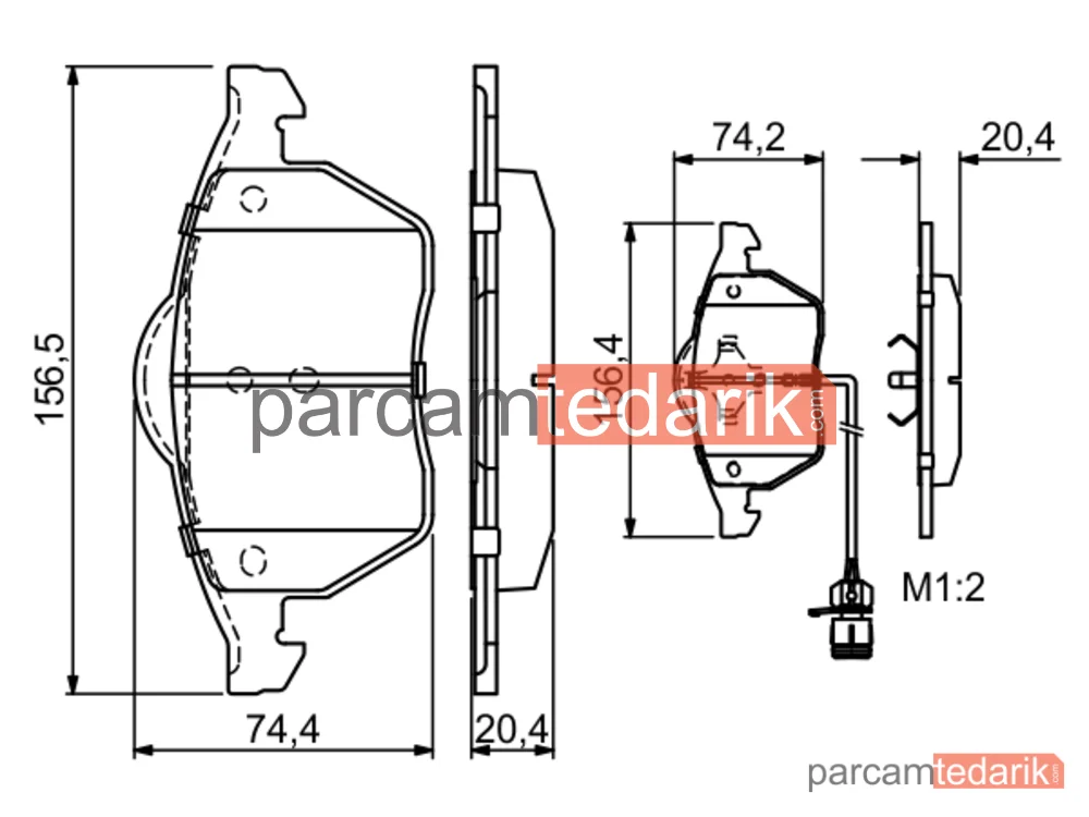 BOSCH 0986460937 | Fren Balatası (Ön) — Audi A6 C4, Audi 100 C4