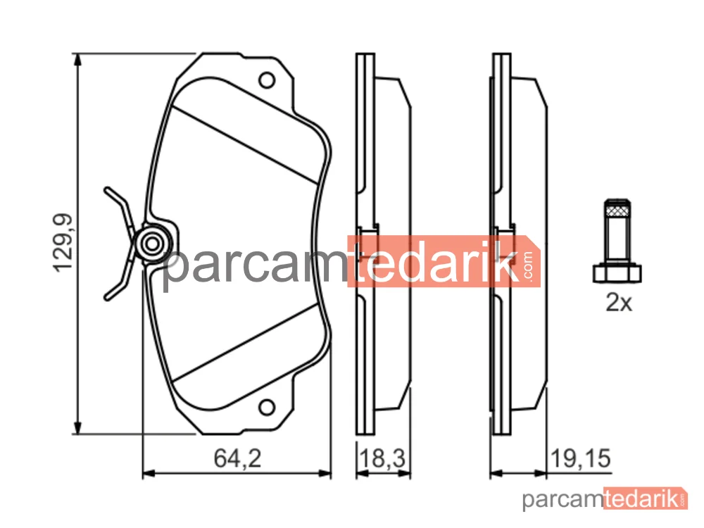 BOSCH 0986460939 | Fren Balatası (Ön) — Opel Omega B, Opel Omega A, Opel Senator B