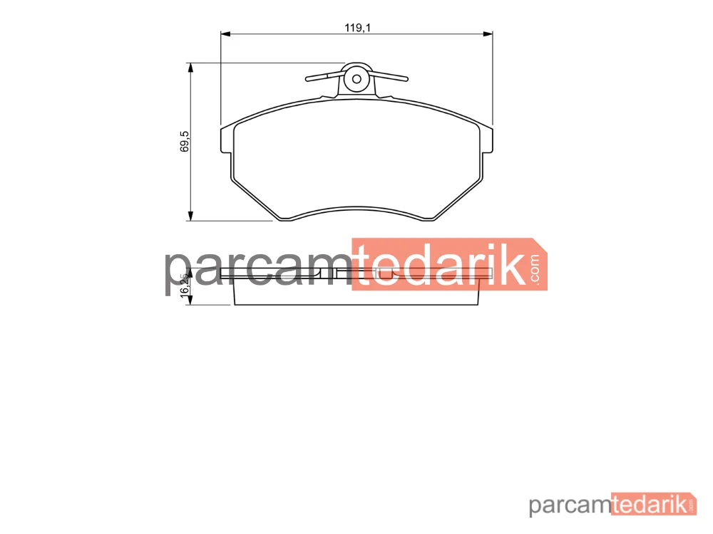 BOSCH 0986460943 | Fren Balatası — Seat Ibiza II, Seat Cordoba