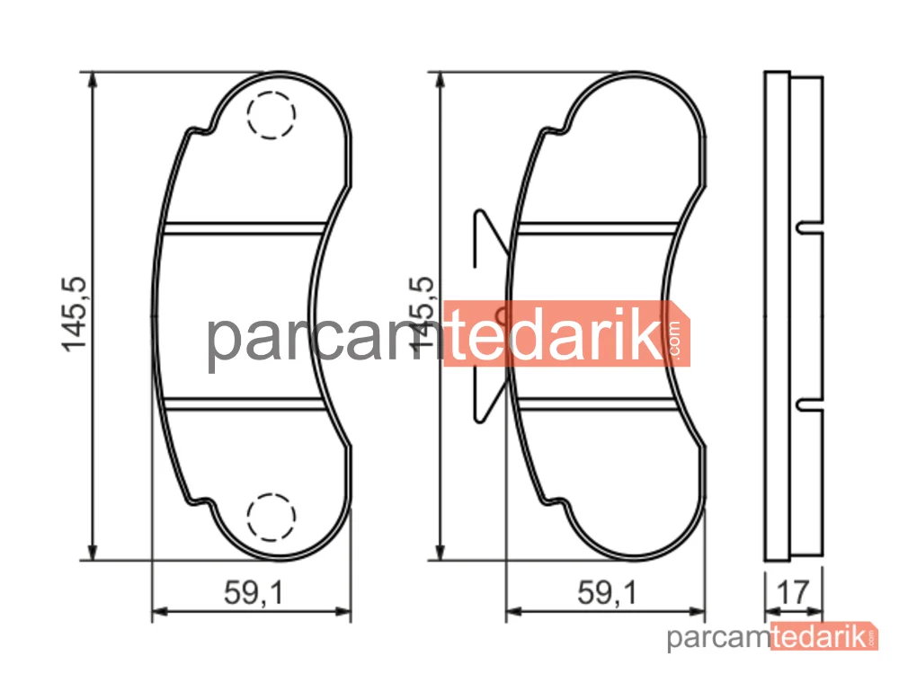 BOSCH 0986460947 | Fren Balatası (Ön) — Mercedes-Benz MB