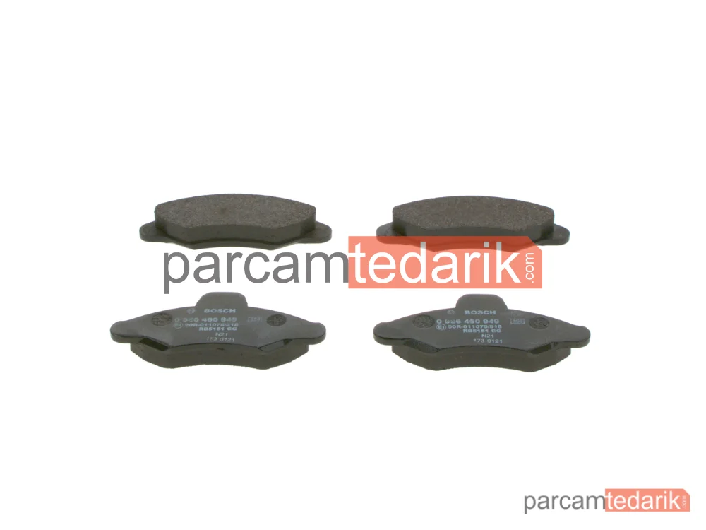 0986460949 | Fren Balatası (Ön) — Ford Escort VI, Ford Escort VI Cabrio, Ford Escort VI Kombi
