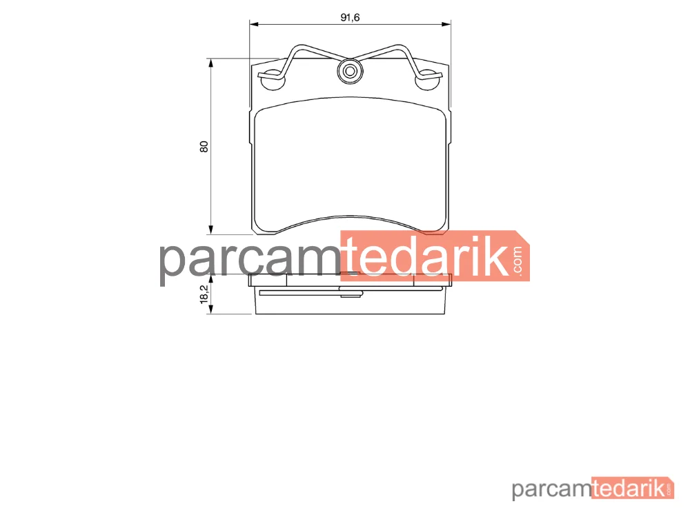BOSCH 0986460954 | Fren Balatası (Ön) — VW Transporter T4, VW California T4 Camper