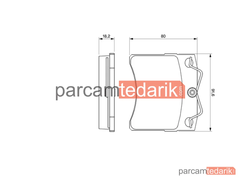 BOSCH 0986460954 | Fren Balatası (Ön) — VW Transporter T4, VW California T4 Camper