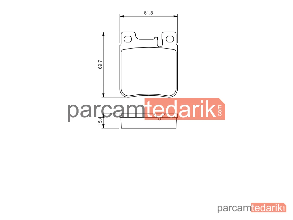 BOSCH 0986460965 | Fren Balatası (Arka) — Mercedes-Benz E-Serisi T-Model, Mercedes-Benz S-Serisi