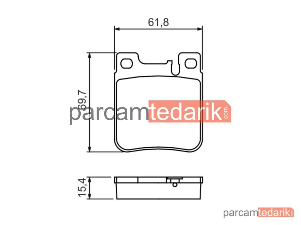 BOSCH 0986460965 | Fren Balatası (Arka) — Mercedes-Benz E-Serisi T-Model, Mercedes-Benz S-Serisi