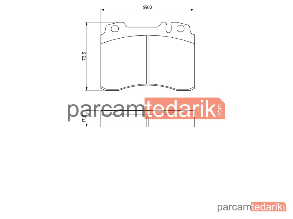 BOSCH 0986460966 | Fren Balatası (Ön) — Mercedes-Benz E-Serisi, Mercedes-Benz SL, Mercedes-Benz E-Serisi T-Model